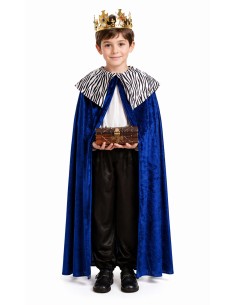 Cape Roi Melchior, Prince ou Page 8/10 Ans - de haute qualité, idéale pour le carnaval, les fêtes à thème et les événements spéc